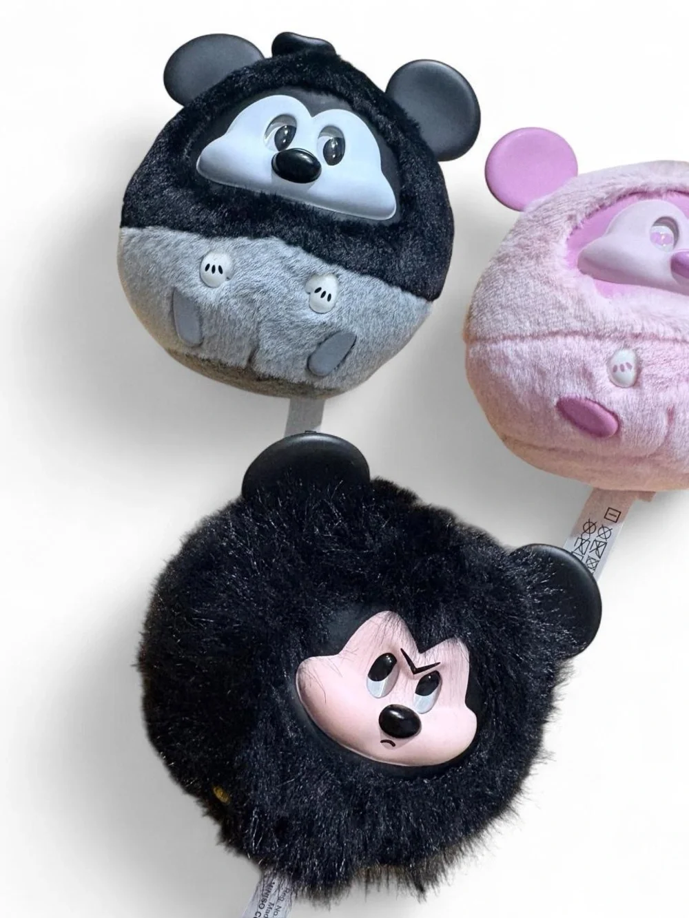 MINISO Disney Mickey Fun Crash Series Plush Pendants – Lot of 3